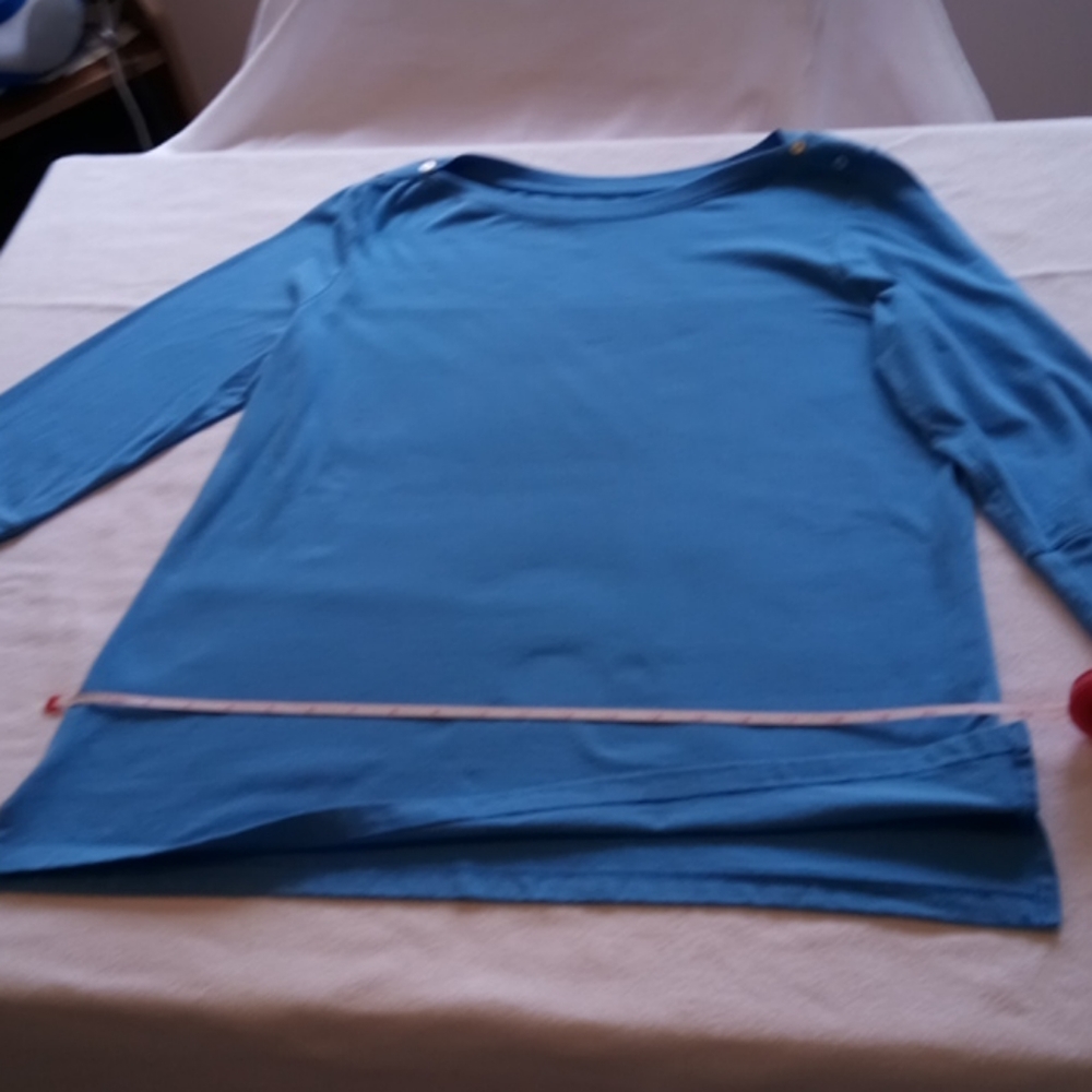 Long sleeve blue shirt - Picture 2 of 10